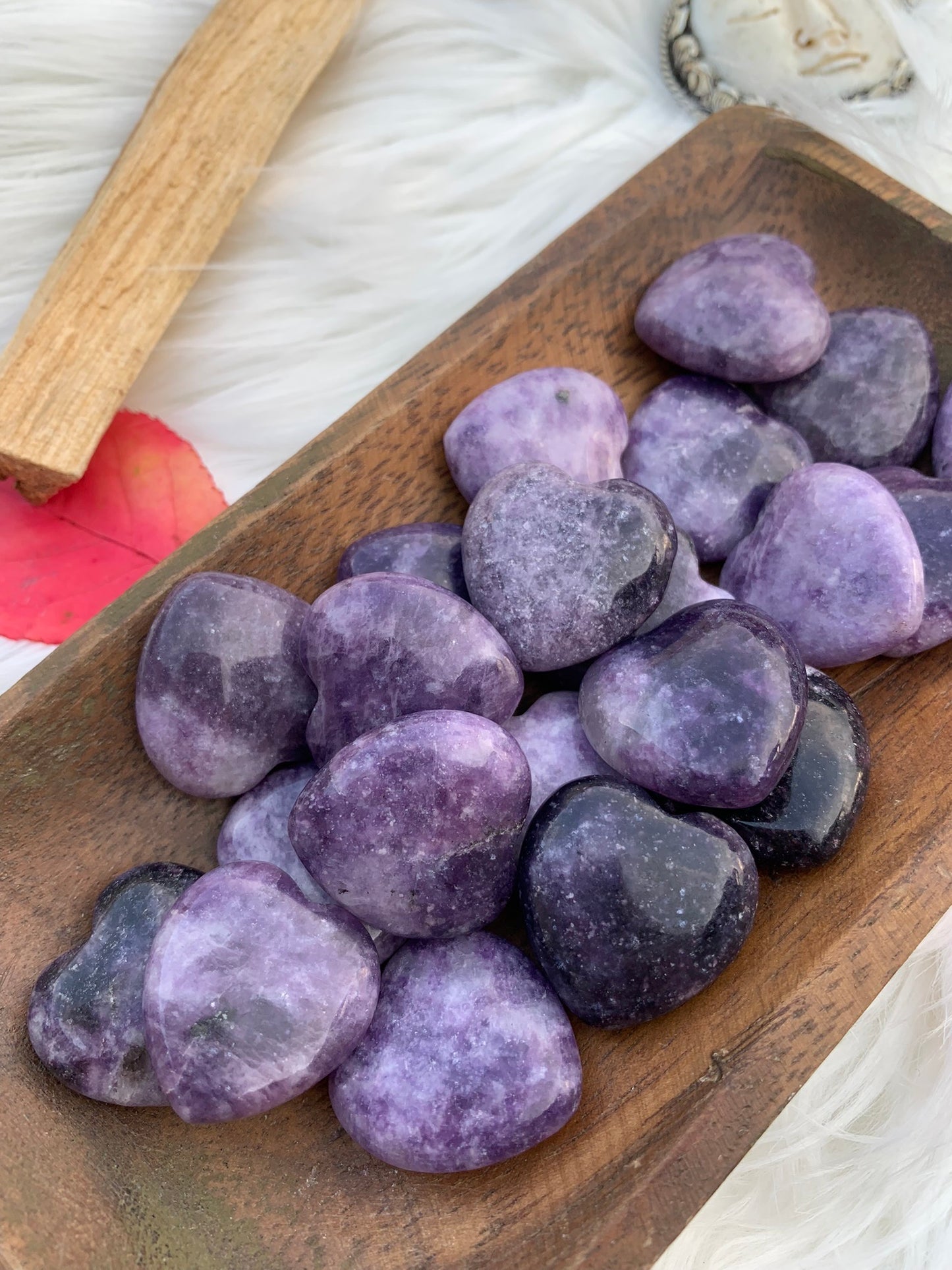 Lepidolite - Heart