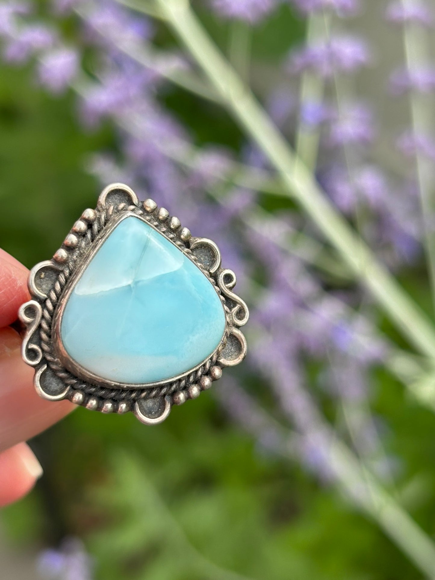 Larimar Ring Size 8
