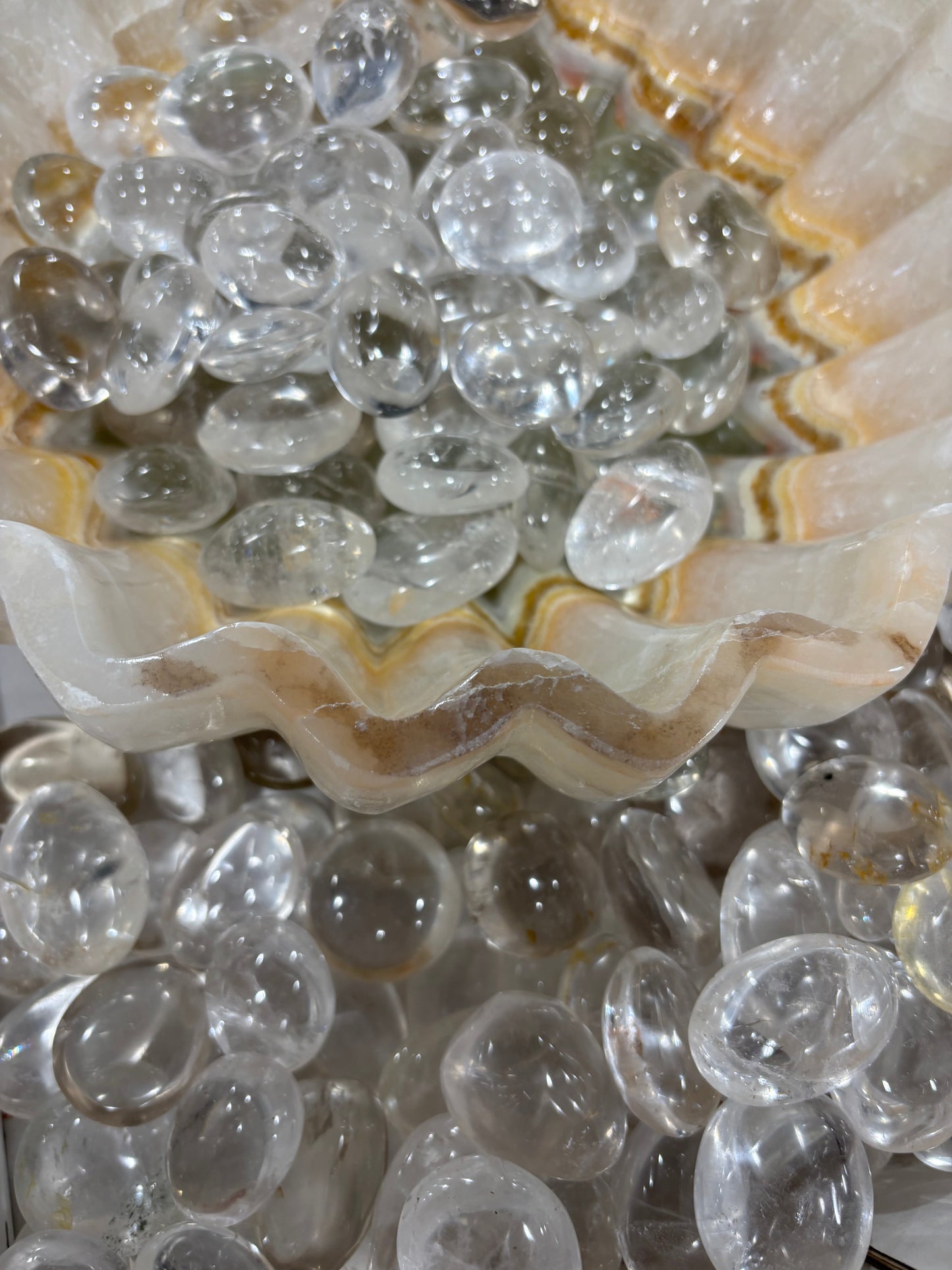 Lemurian - Palm Stone - Tumble mix - 1 pound BAG
