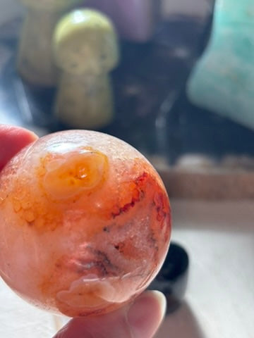 Carnelian Sphere - Madagascar - 45 mm