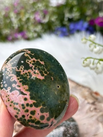 Kabamby Ocean Jasper - Palm Stone - Madagascar