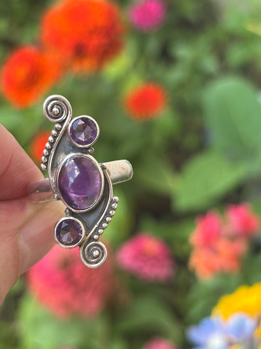 Amethyst Ring size 8
