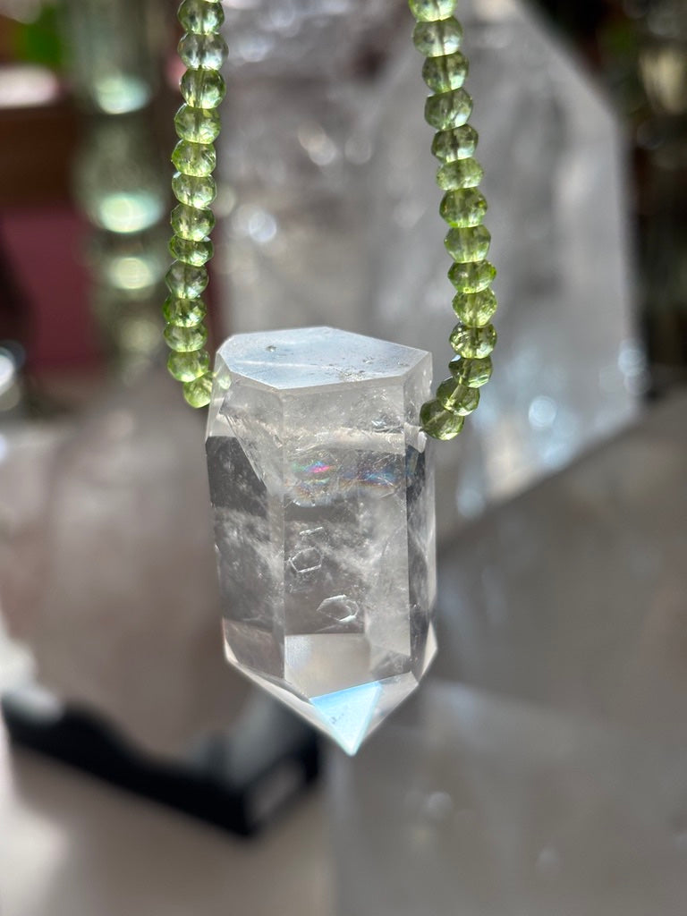 Lion's Gate — Peridot, and Lemurian Quartz