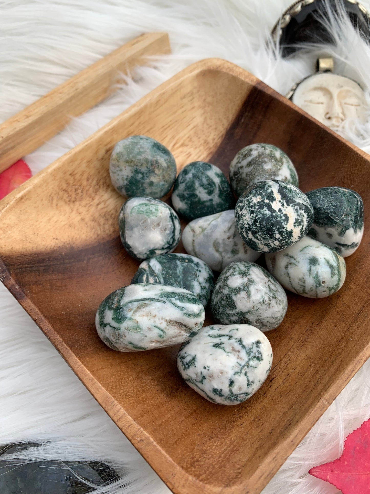 Green Tree Agate- Tumble