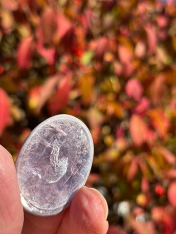 Gem Lepidolite - Palm Stone