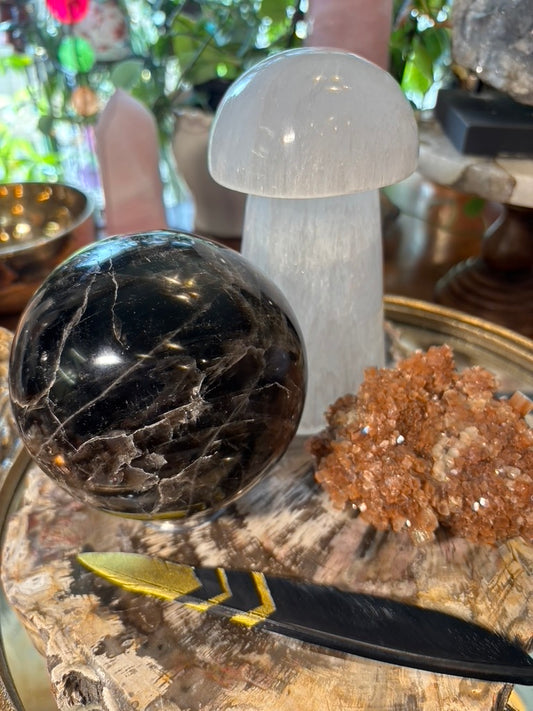Selenite Mushroom - Lamp