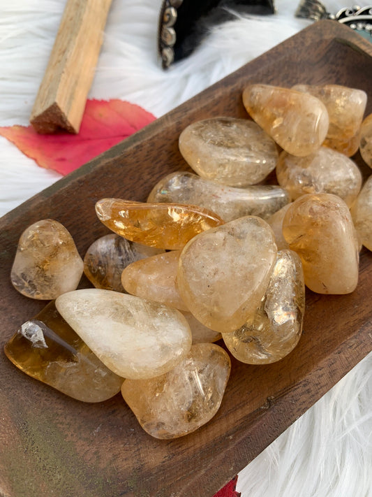 Golden Amethyst "Heat treated Citrine" - tumbles