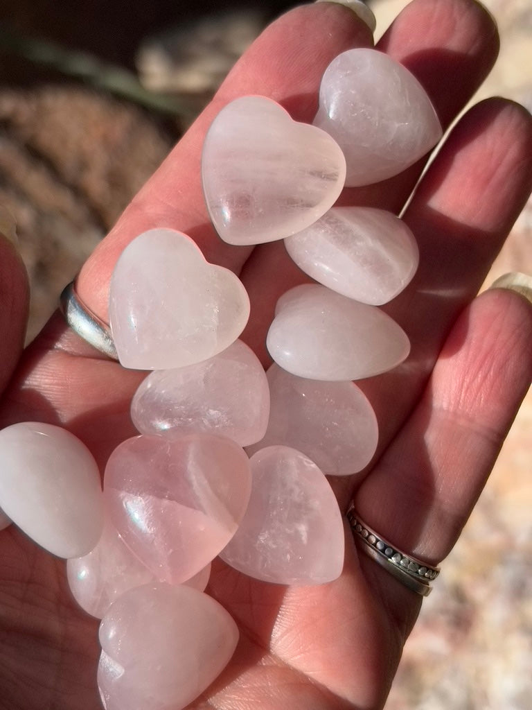 Rose Quartz - Heart mini