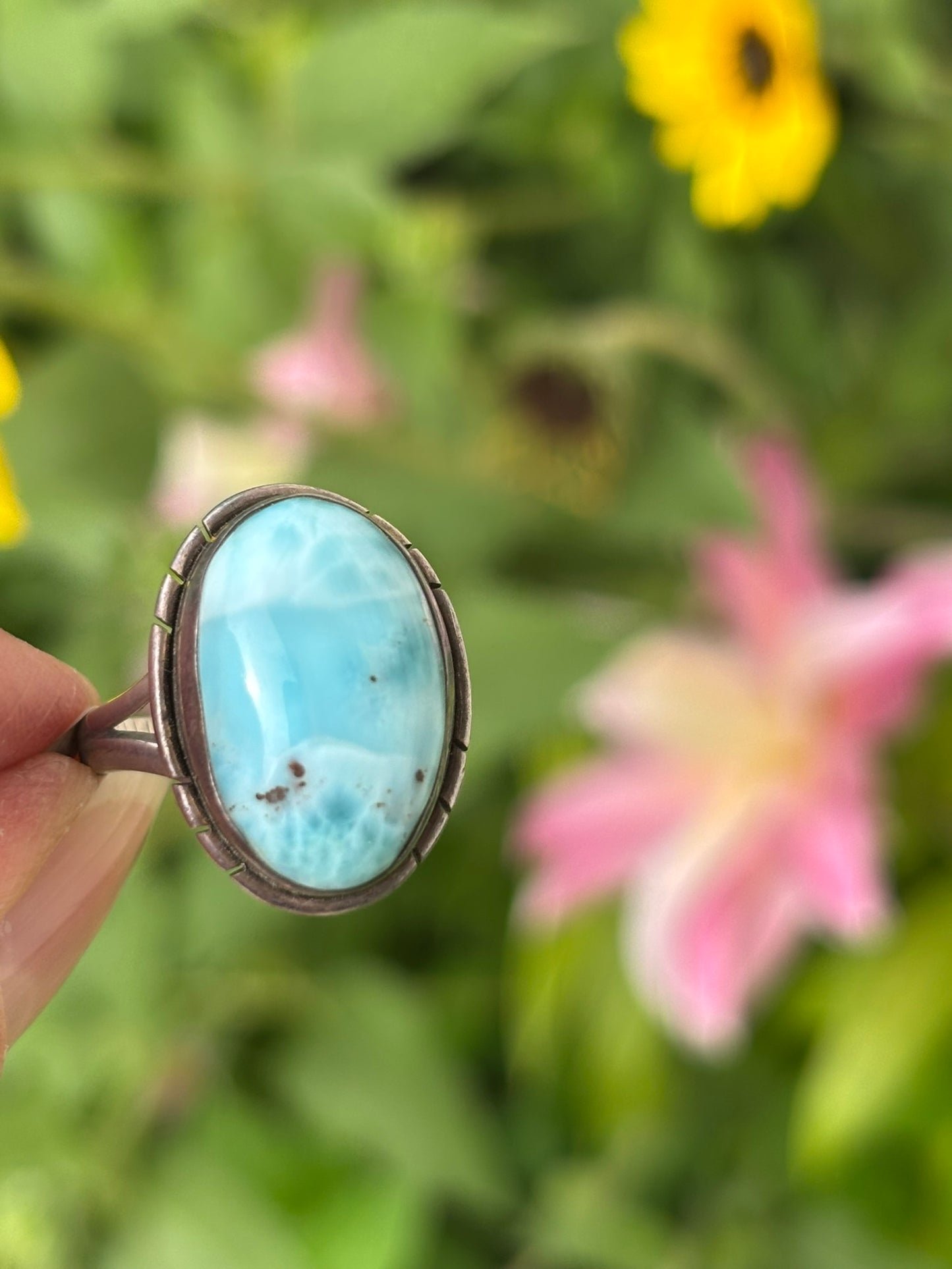 Larimar Ring Size 8
