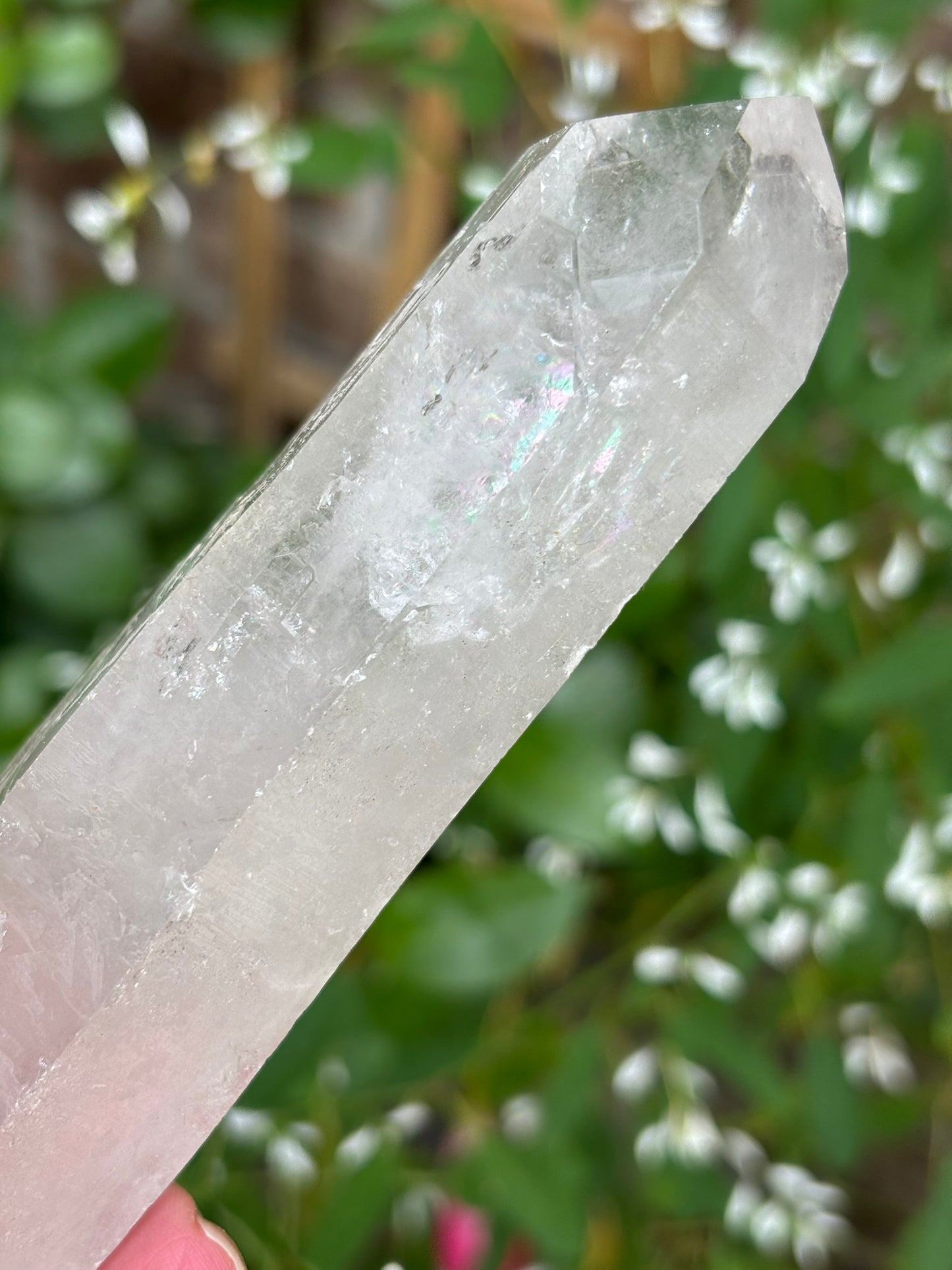 Lemurian Quartz Point - Rainbows