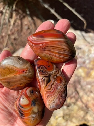 Sardonyx Palm Stone