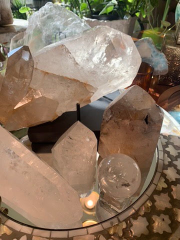 Smokey Lemurian Quartz Point