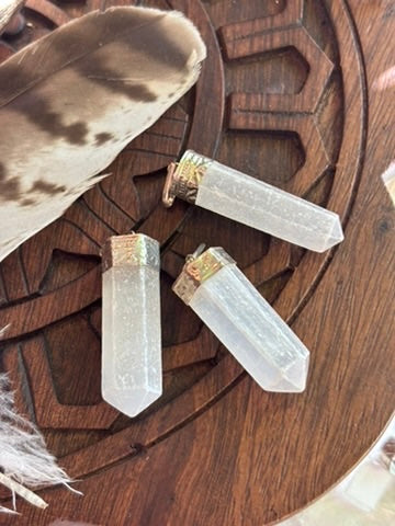 Selenite pendant