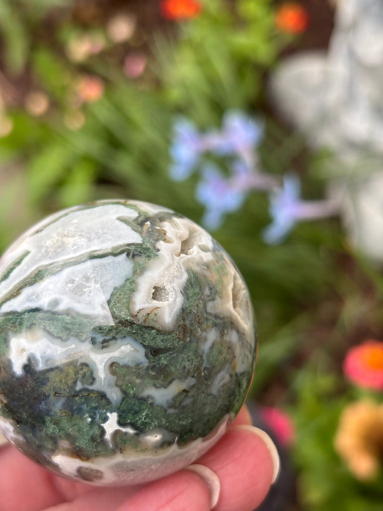 Moss Agate - Sphere