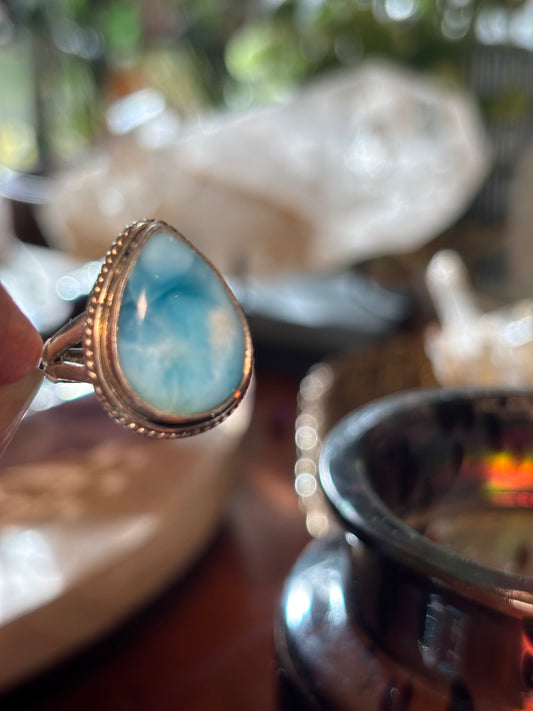 Larimar Ring Size 7
