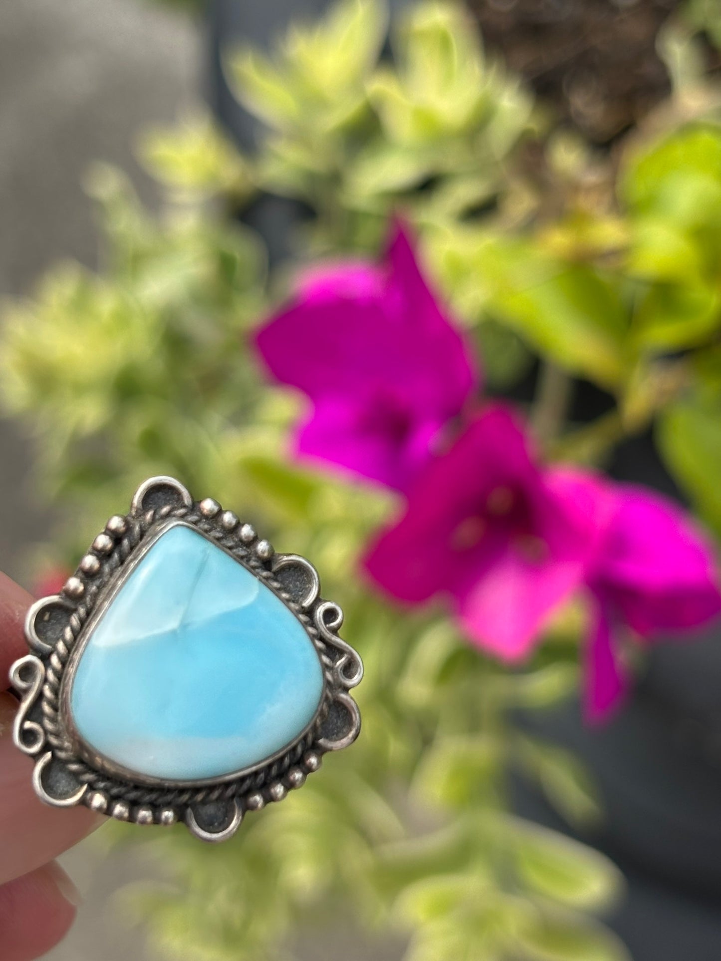 Larimar Ring Size 8