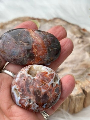 Mystical Jasper - SET OF TWO - Palm Stone | Madagascar