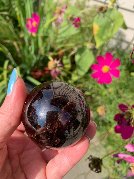Star Garnet Sphere - INDIA
