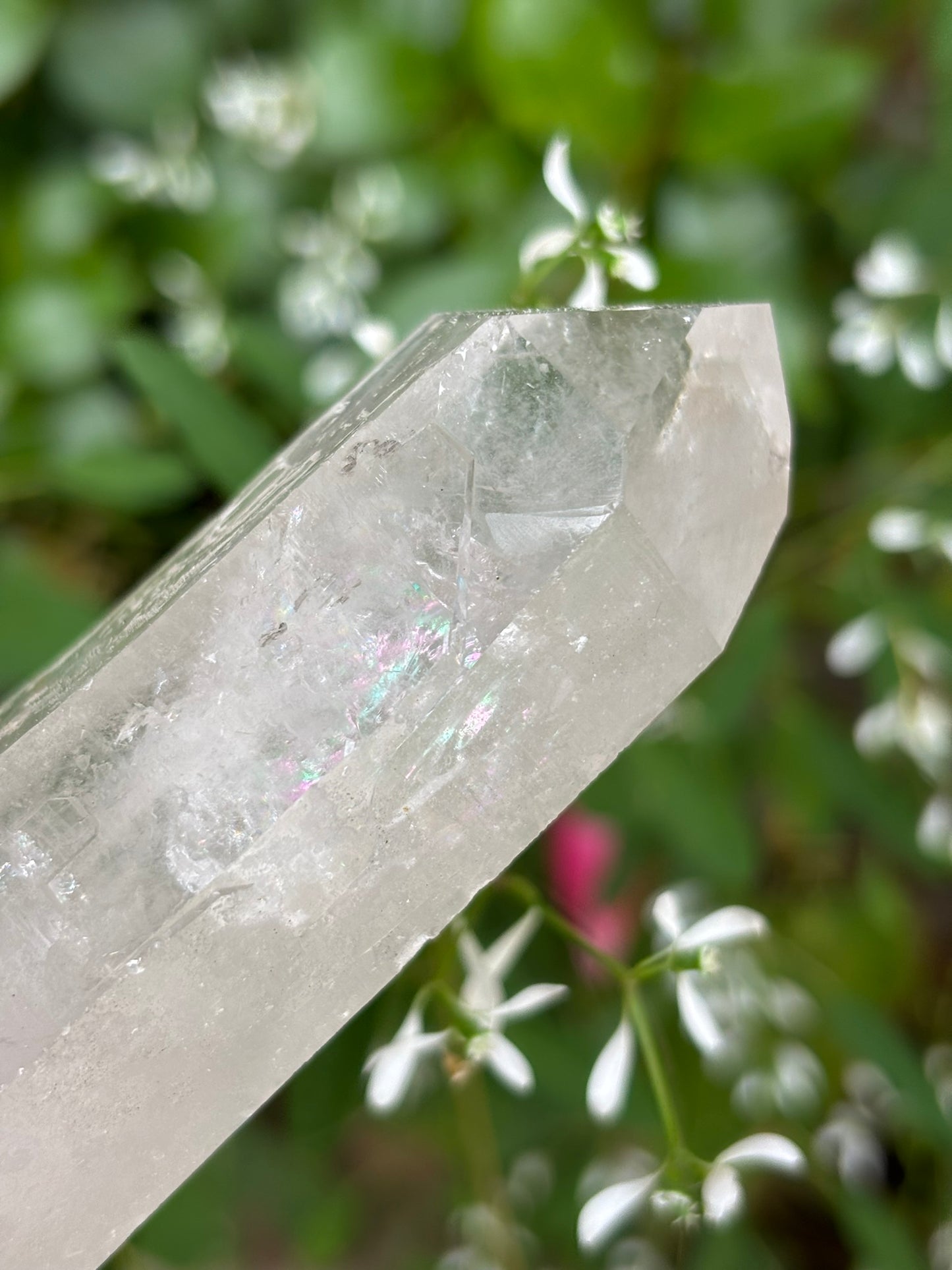 Lemurian Quartz Point - Rainbows