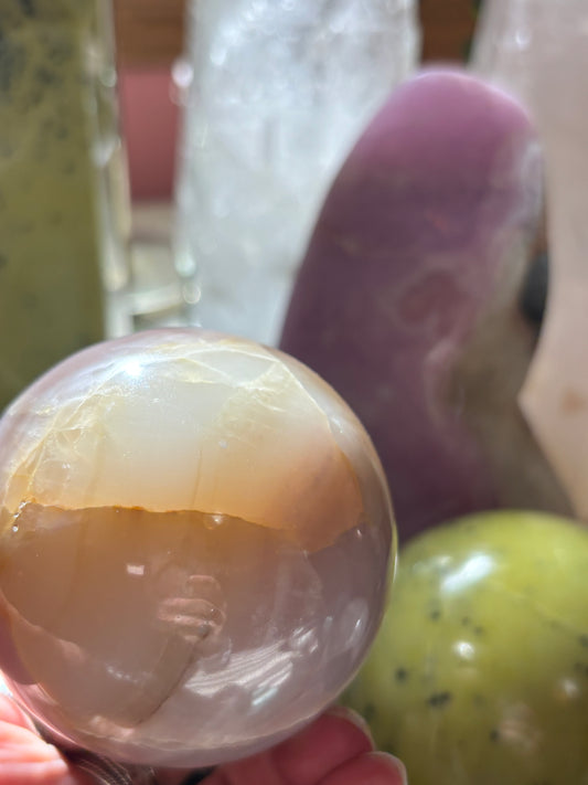 Watermelon Calcite - Sphere - Pakistan