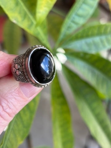 Black Onyx Ring size 6.5