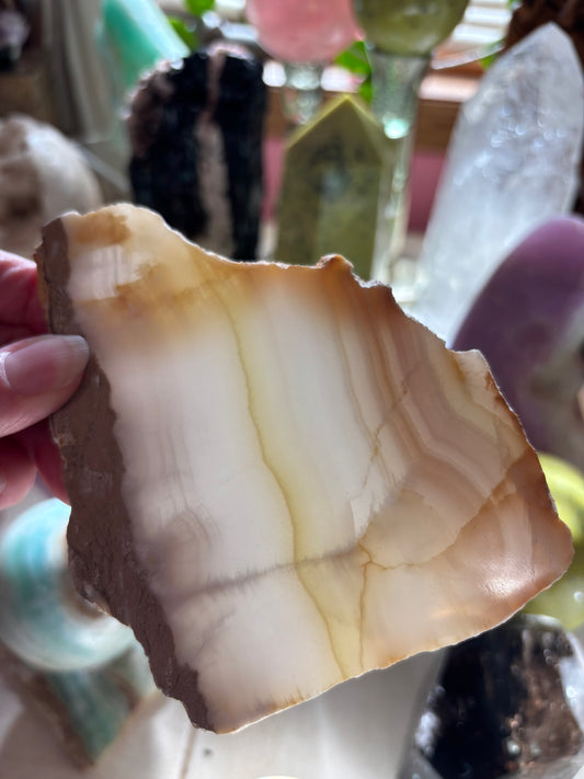 Watermelon Calcite - Slab - Pakistan