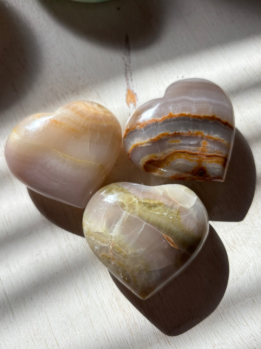 Watermelon Calcite - Heart | Pakistan