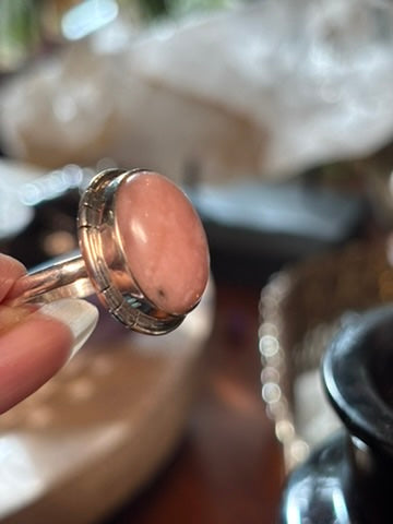 Pink Opal Ring Size 7.5