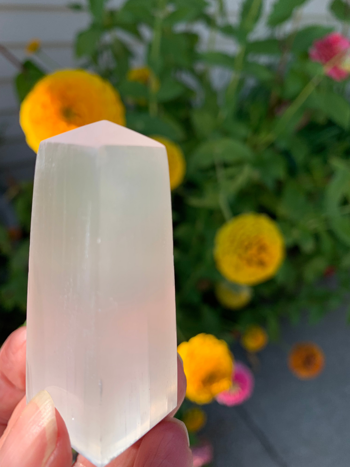 Selenite Obelisk