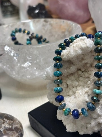 Lagoon — Chrysocolla and Lapis Lazuli