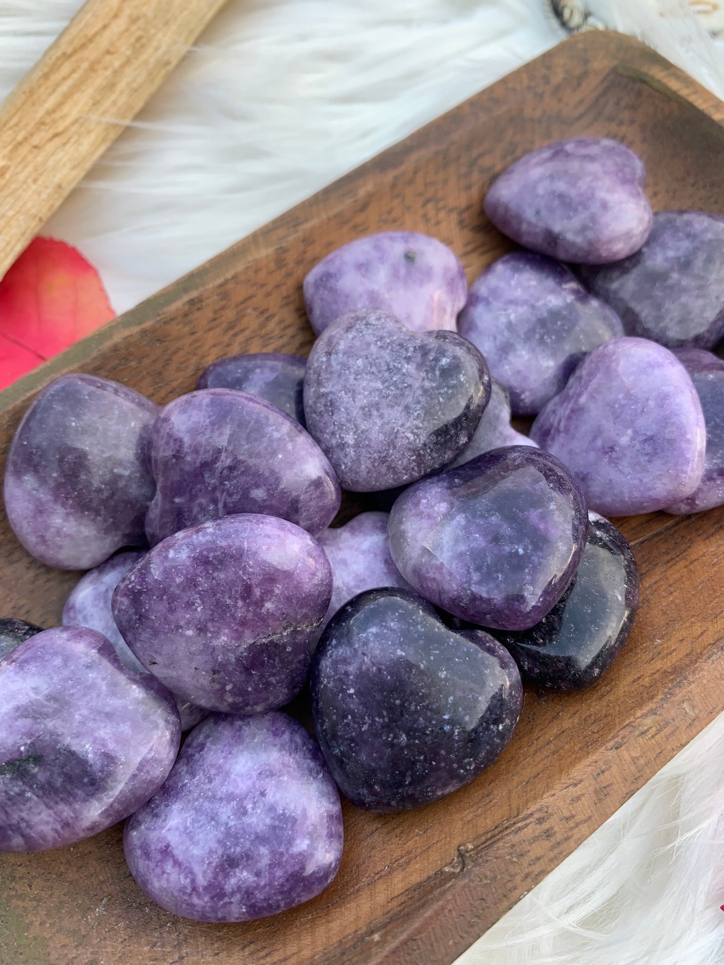 Lepidolite - Heart