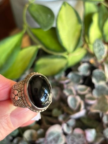 Black Onyx Ring size 6.5