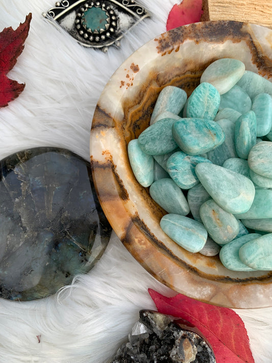 Amazonite - Tumble | Flat
