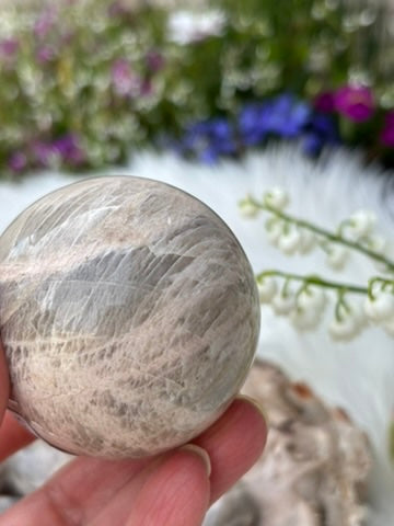 Microline Moonstone Sphere