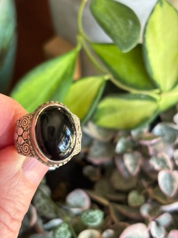 Black Onyx Ring size 6.5