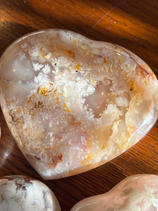 Flower Agate - Heart | Madagascar
