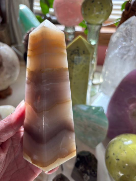 Watermelon Calcite - Obelisk - Pakistan