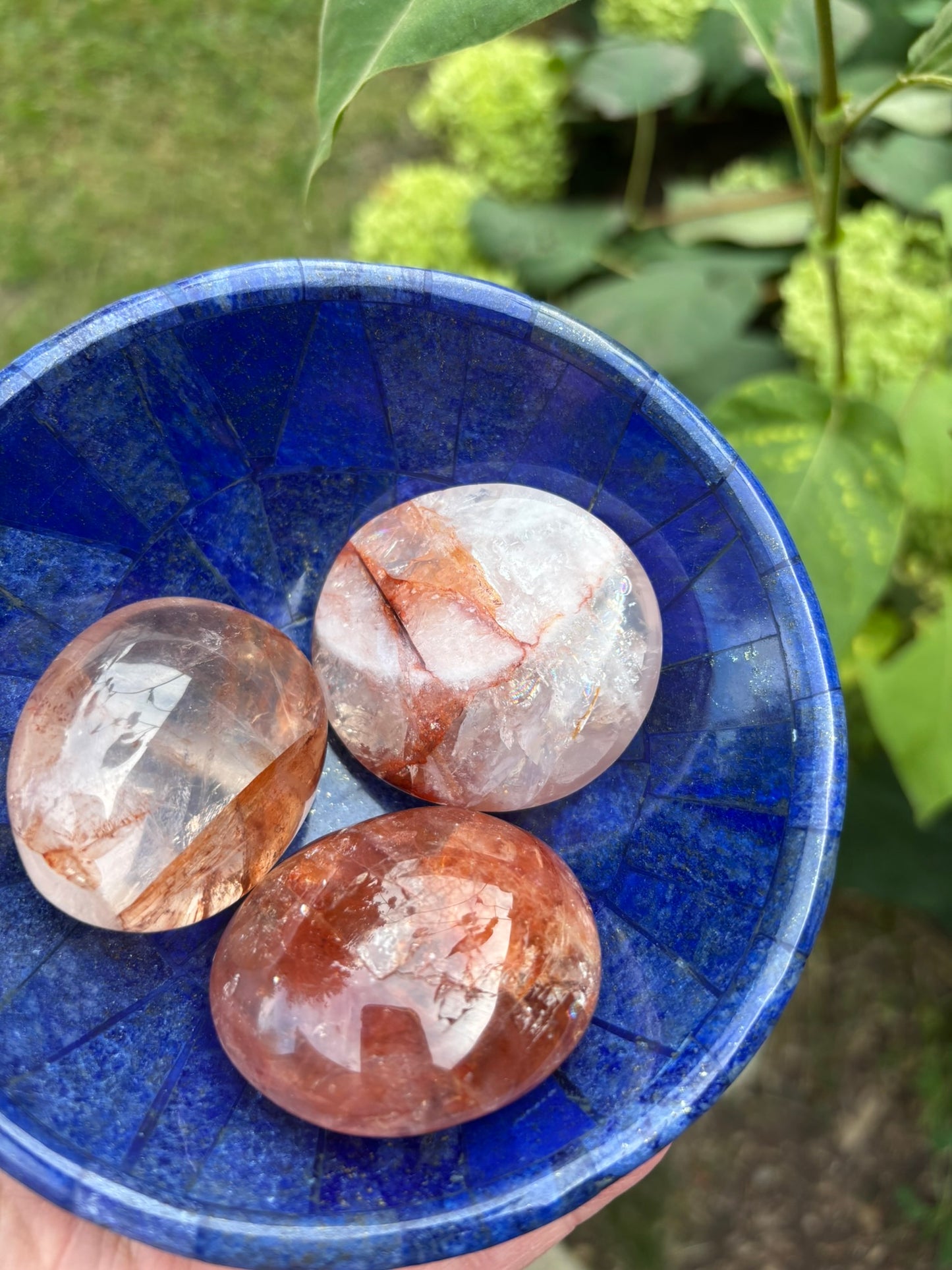 Fire Quartz - Palm Stone