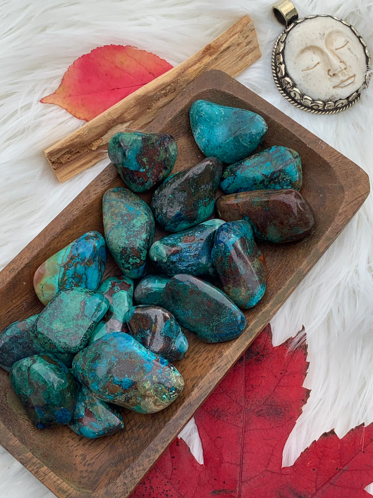 Chrysocolla tumbles