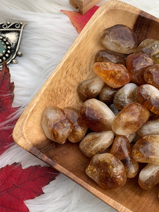 Cognac Citrine | Golden Amethyst - Tumble | Brazil