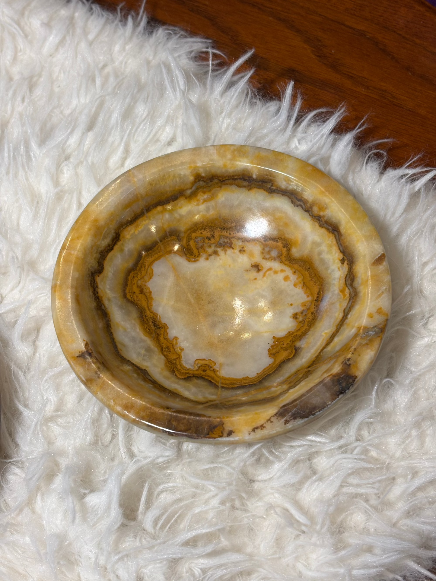 Peach Calcite Bowl - Morocco