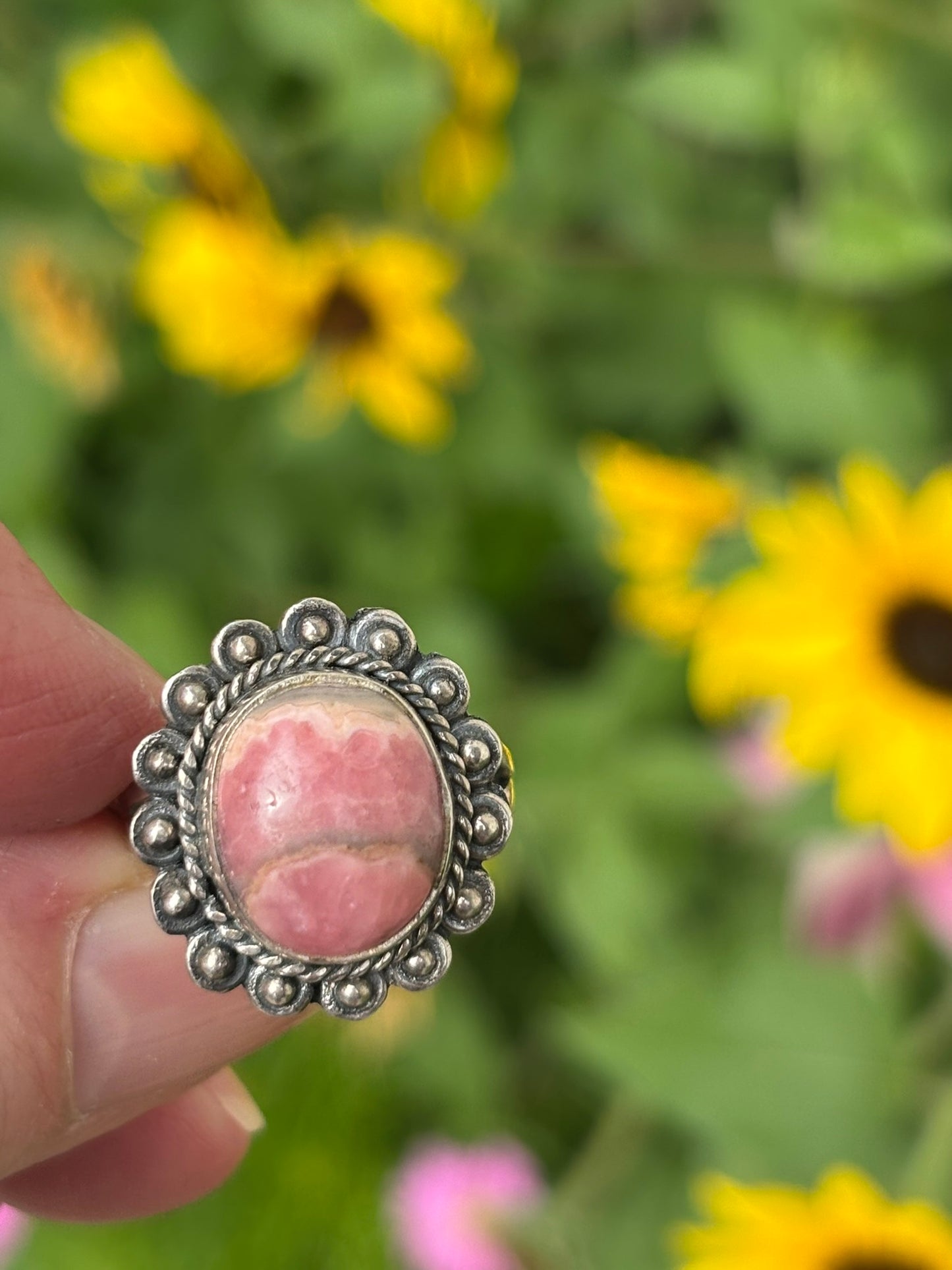 Rhodocrosite Ring size 7