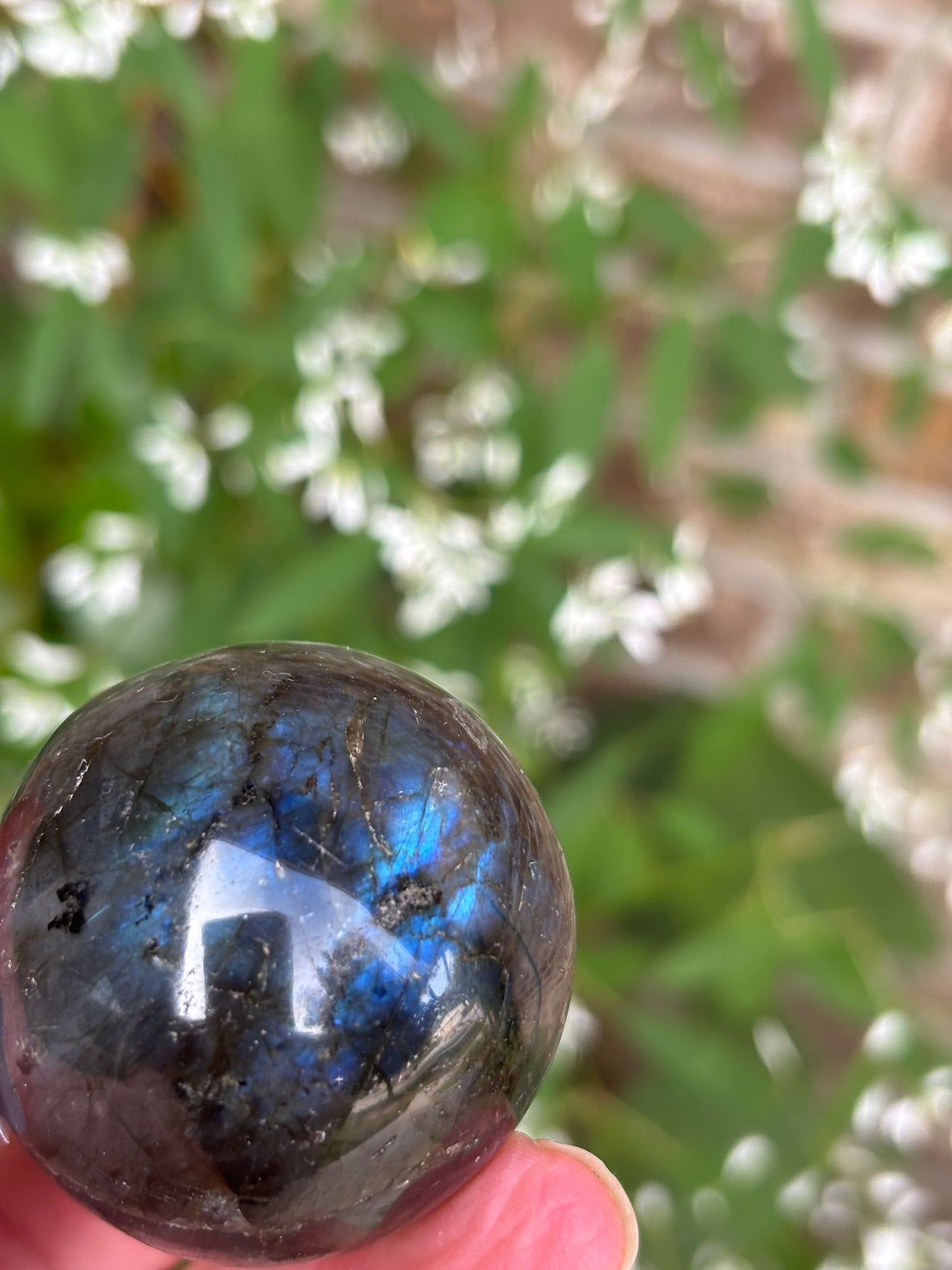 Labradorite sphere - Madagascar