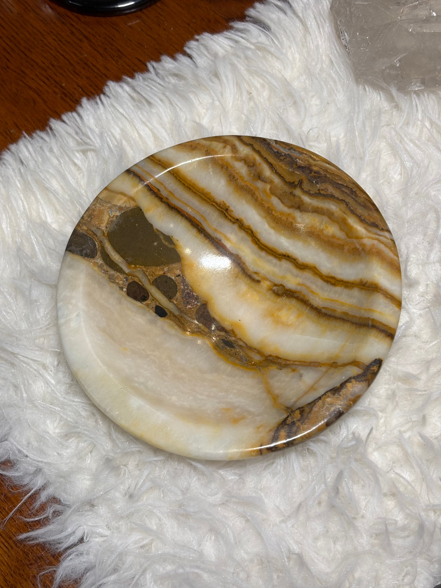 Peach Calcite Bowl - Morocco