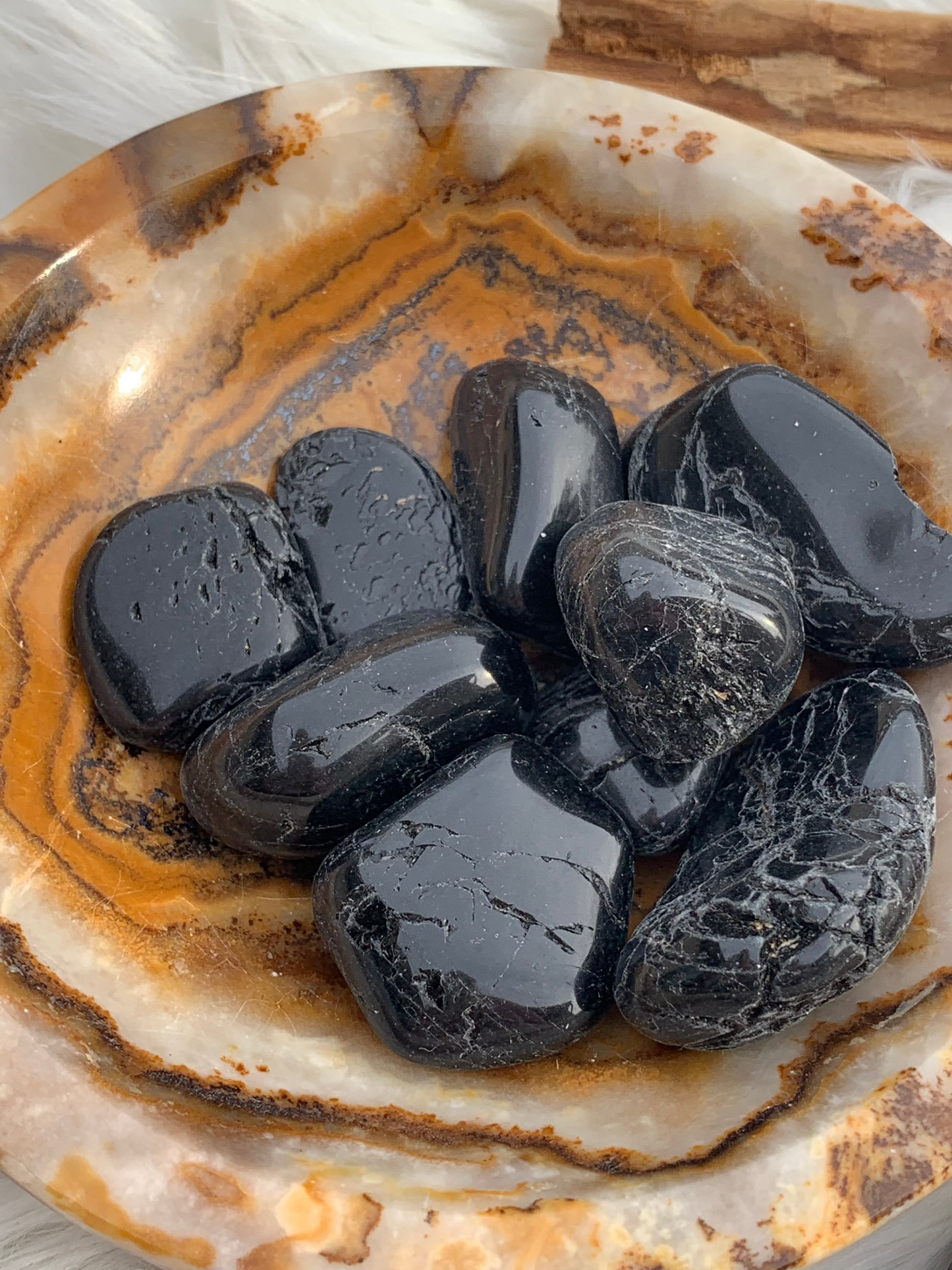 Black Tourmaline - Tumble - India