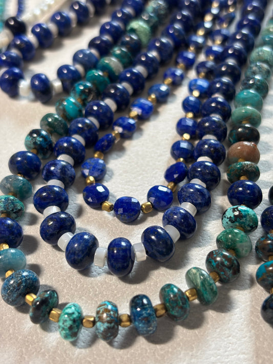 Lagoon — Chrysocolla and Lapis Lazuli