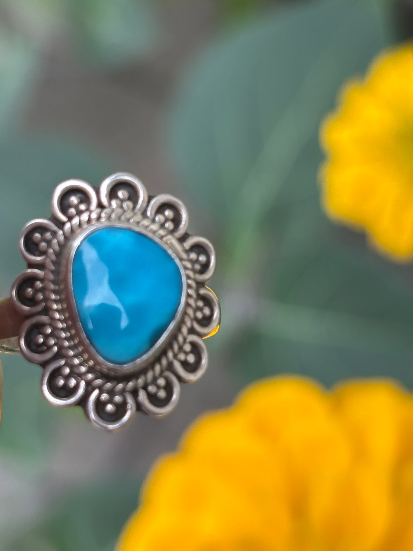 American Turquoise Ring size 6