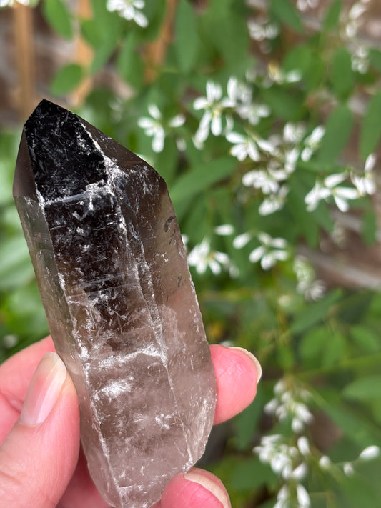 Smokey Quartz Point - Rainbow | Brazil