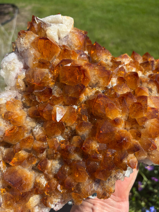 Golden Amethyst - Citrine Cluster - Brazil