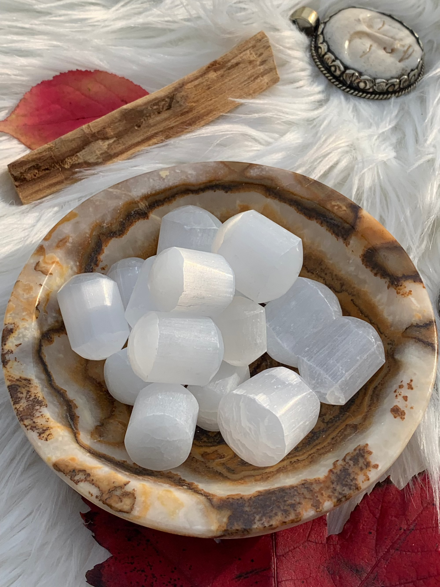 Selenite/Satin Spar tumbles